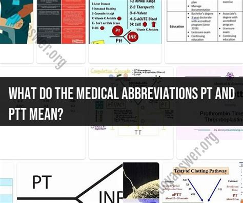 ptt medical abbreviation|pt medical abbreviation blood.